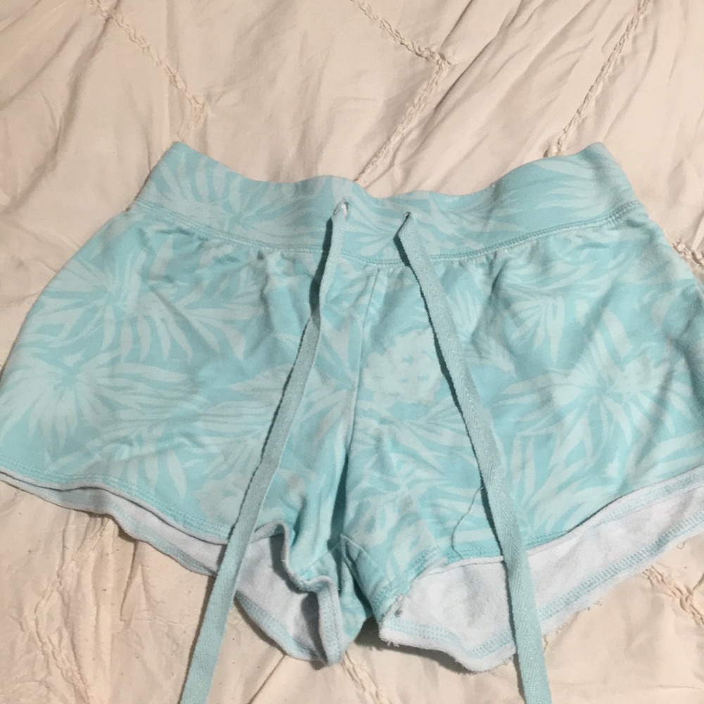 Blue pajama bottoms